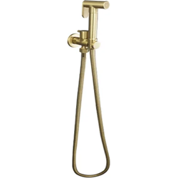 Bidetdouche of toiletdouche Grifo met stopkraan en slang 120 cm geborsteld goud