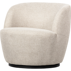 WOOOD Serra Draaifauteuil - Polyester - Off White  - 75x70x69