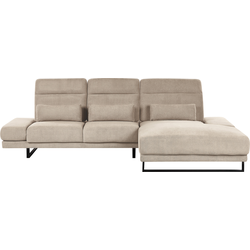 Beliani IKAST - Hoekbank-Beige-Polyester