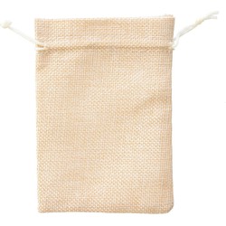 Zak jute b10h14 cm naturel