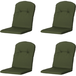 Madison -  Kuipstoelkussen Hoge Rug Panama green - Ca. 96x45 cm - Set van 4