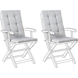 MAUI PREMIUM - Tuinkussen set 2 stuks - Grijs - Polyester
