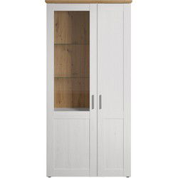 Dressoir 2 deuren waarvan één met gehard glas L95 cm - Shade