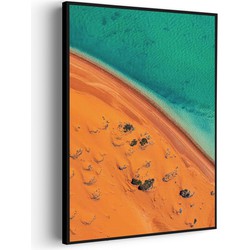 Muurwerken Akoestisch Schilderij - Kleurrijke woestijn - Geluidsdempend Wandpaneel - Wanddecoratie - Geluidsisolatie - PRO (AW 0.90) XXL (107X150)