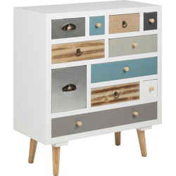 Opbergkast Wit Frame - 70x32x81cm - Ystad