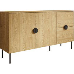 Meubella - Dressoir Monor - Eiken - 160 cm