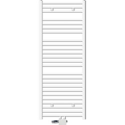 Badkamerradiator Sahara 600 x 1500 mm Wit gebogen + middenaansluiting