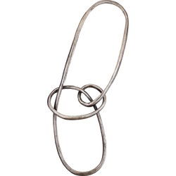 PTMD Deco Object Wun - 38x11x90 cm - Aluminium - Zilver