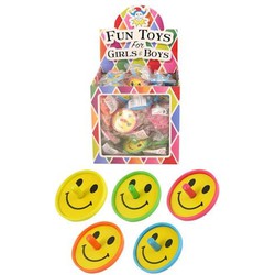 Uitdeelcadeautjes - Smiley Tollen in Traktatiebox (60 Stuks)