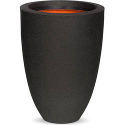 Capi Urban Smooth bloempot elegant laag 26x36 cm zwart KBL781 424336