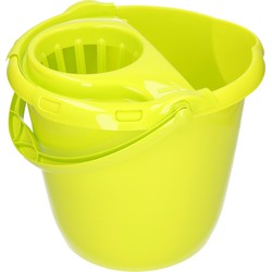 Groene dweilemmer/mopemmer 15 liter 38 x 34 cm - Emmers