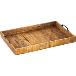 SVJ Plateau Rechthoekig - 39 x 57 x 8 cm - Hout - Bruin