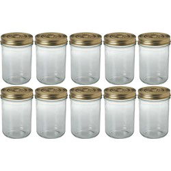 10x Luchtdichte weckpotten transparant glas 750 ml - Weckpotten
