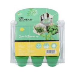Grow gifts kweekset mini greenhouse kitchen herbs - Buzzy