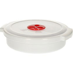 Plasticforte Magnetron bakje - 1L - voedsel opwarmen - 22x20x10 cm - Magnetronbakken
