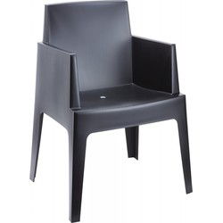PLEMO design stoel 66x55x80 cm Zwart