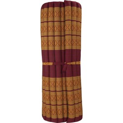 Fine Asianliving Thaise Mat Oprolbaar Matras 200x100x4.5cm Oranje