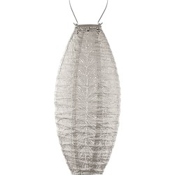LUMIZ Solar tuinverlichting Folia Long Oval - 20 cm - Licht Taupe