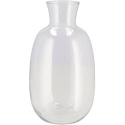 DK Design Bloemenvaas Mira - fles vaas - transparant glas - D21 x H37 cm - Vazen