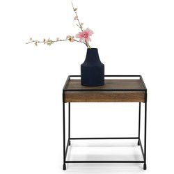 torna THIN WOOD 40 Bijzettafel - Zwart / Walnut