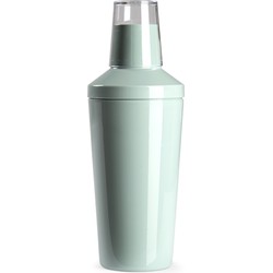 Cocktailshaker van kunststof in het mintgroen 500 ml - 22 cm hoog - Cocktailshakers