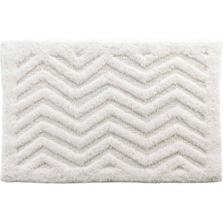 Badmat Katoen Boho Waves - Beige/Wit – 50 x 80 CM