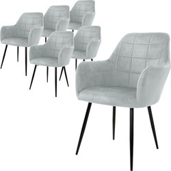 2 x eetkamerstoelen grijs