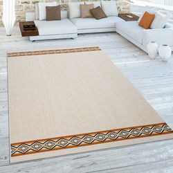 Binnen en Buitenkleed Ostivia - Boho Tribal - Creme - 160x230 cm