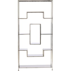 Light&living Kast open 100x30x205 cm REZINA nikkel