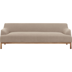 Beliani SOSJO - Driezitsbank-Beige-Polyester