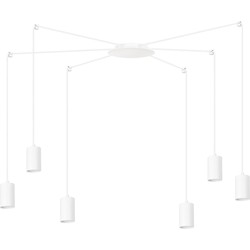 moderne hanglamp Valentini Wit 6-lichts