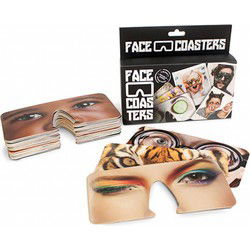 Gift Republic Face Coasters - Gift Republic Gezicht Onderzetters