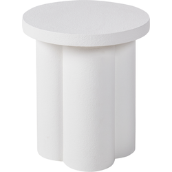 Beliani ADEL - Bijzettafel-Wit-MDF