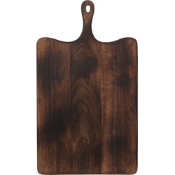 J-line - Snijplank Rechthoekig Hout Donker Bruin Extra Large - 60x35x2cm