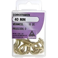Schroefhaak 40mm vermess 11st