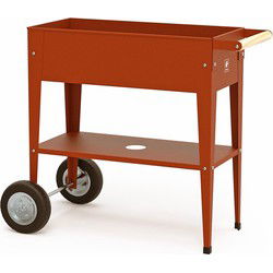 Herstera Garden® Plantenbak Barcelona Rood HG08933601 - Bloembak -75x35x80 cm