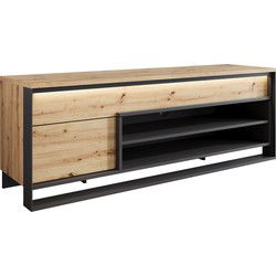 Meubella - TV-Meubel Quincy - Eiken - 155 cm