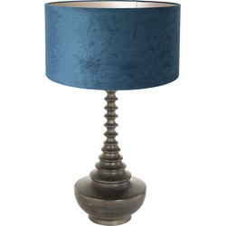 Steinhauer tafellamp Bois - zwart - hout - 3763ZW