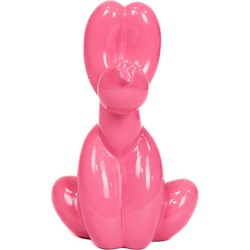 HV Pooping Balloon Dog - 24x9x14cm -Neon Pink
