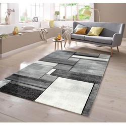 Kristal Modern grijs vloerkleed - 80 X 150 CM