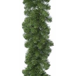 Decoris dennenslinger - groen - 270 x 9,5 cm - PVC - dennen guirlande - Guirlandes