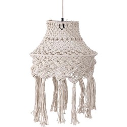 PTMD Hanglamp Milley - 45x45x60 cm - Katoen - Creme