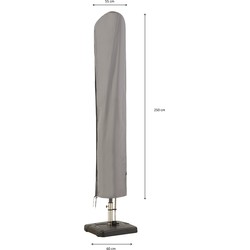 Madison - Parasol Cover - 250 x 60 - Grijs