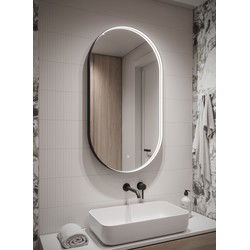 Badplaats Badkamerspiegel Malta LED - 45 x 80 cm - LED verlichting - Badkamer Spiegel - Spiegel Douche