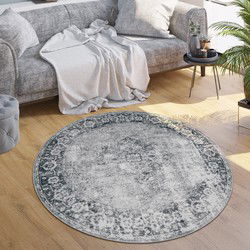 Laagpolig Vintage Vloerkleed - Livotta - Grijs - 200x280 cm