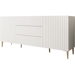 Meubella Dressoir King - Wit - 180 cm - Met lades