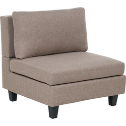 UNSTAD - Fauteuil - Bruin - Polyester