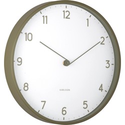 Wandklok Sencillez - Legergroen - Ø30cm
