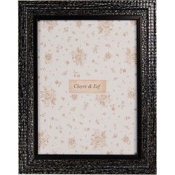 Clayre & Eef Fotolijst 15x20 cm Zwart Kunststof Glas