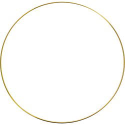 Clayre & Eef Decoratie Ring Ø 40 cm Goudkleurig Metaal